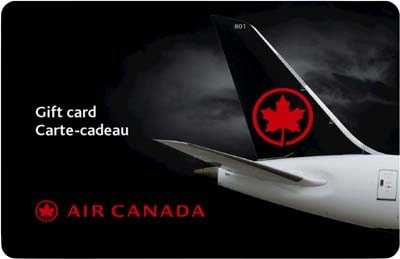 Carte cadeau Air Canada
