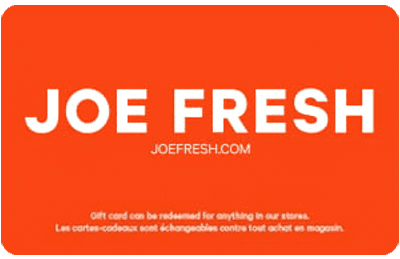 Joe Fresh Gift card