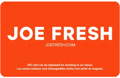 Joe Fresh Gift card