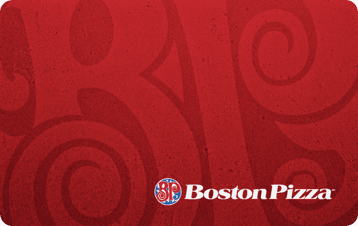 Boston Pizza gift card
