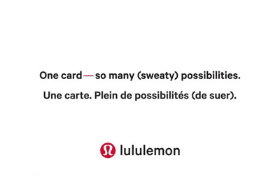Lululemon gift card